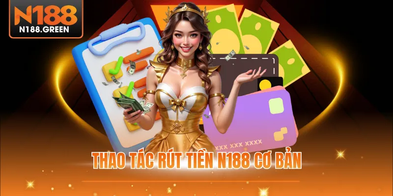 Thao tác rút tiền N188 cơ bản